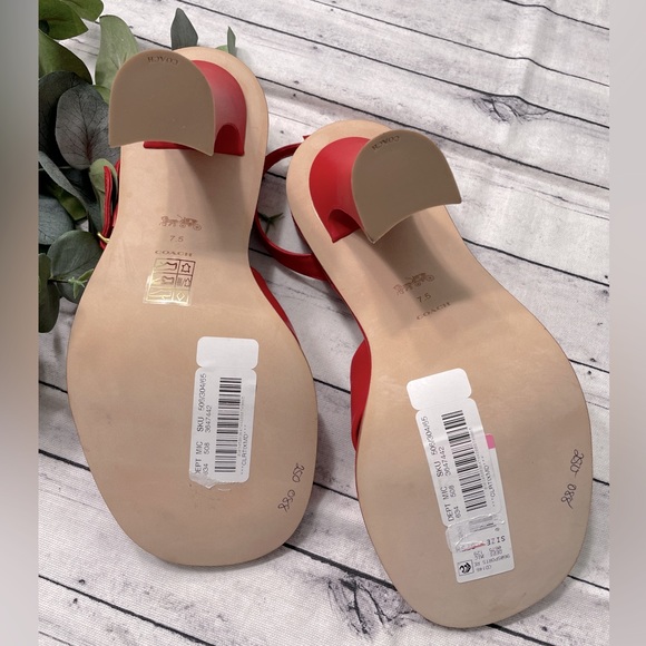 COACH
Quincey Signature Logo Ankle
Strap Dress Sandals - Picture 8 of 8